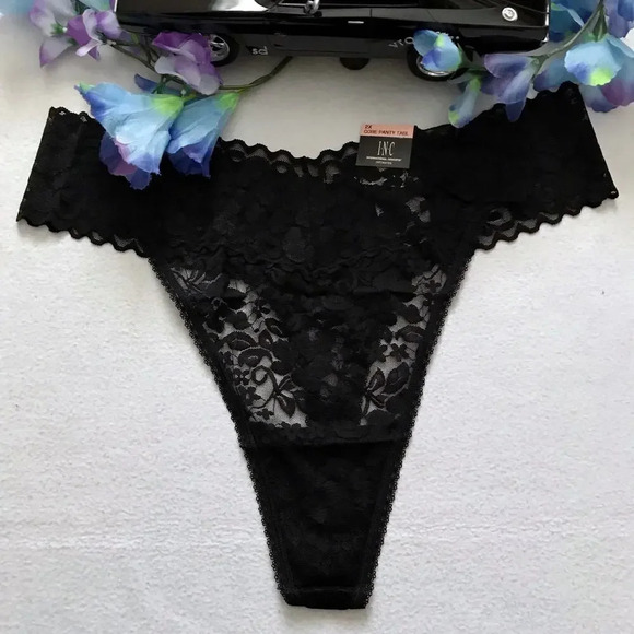 Inc International Concepts NWT 2 Lace Thongs Bundle Women 2X - Picture 5 of 11